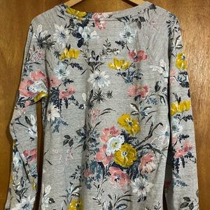 LOFT floral sweater